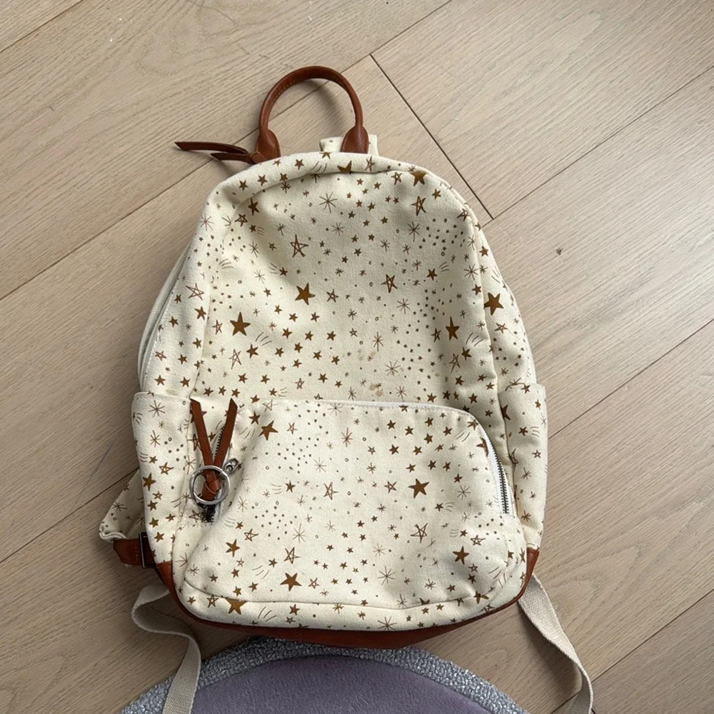 Rylee + Cru Starry Cream Backpack